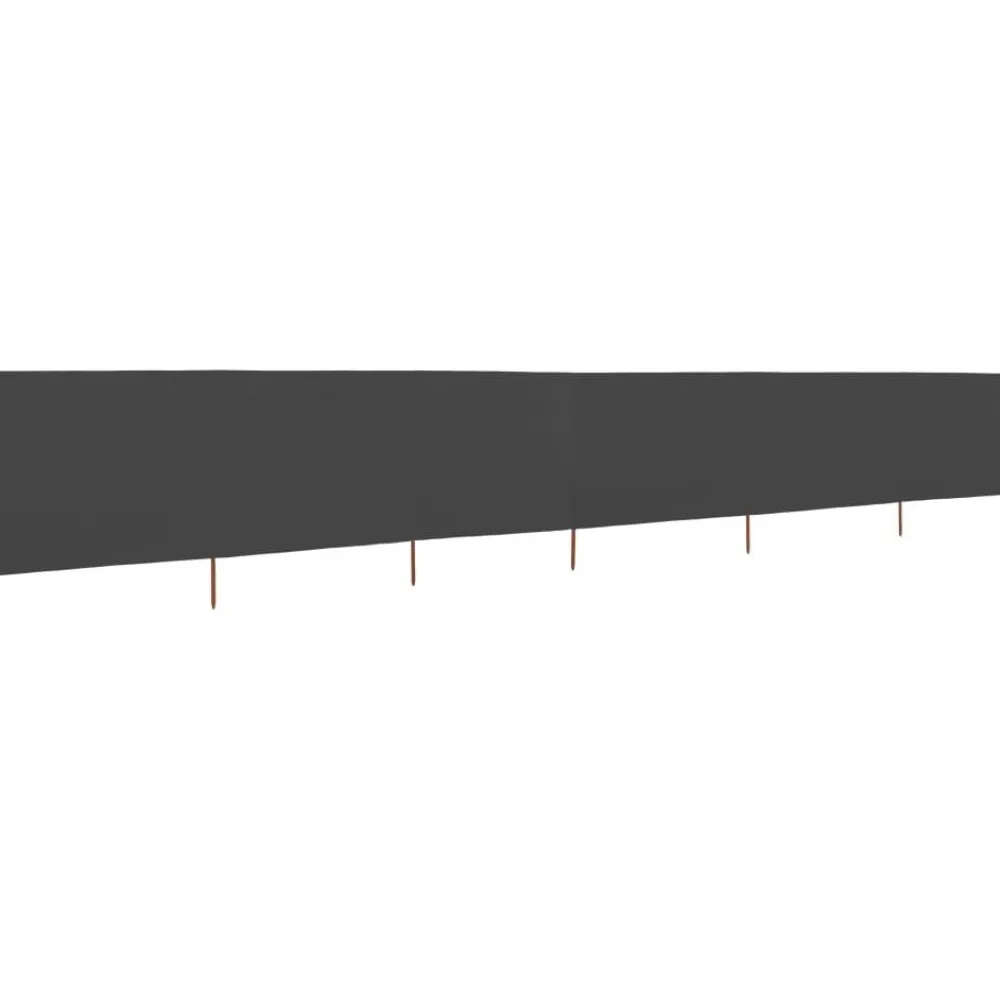 Hot FinePRICE Tuulensuojakangas 6 paneelilla 800x80 cm musta