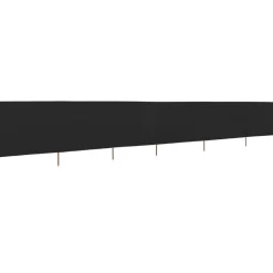 Hot FinePRICE Tuulensuojakangas 6 paneelilla 800x80 cm musta
