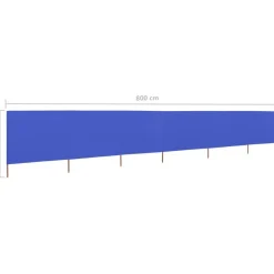 Hot FinePRICE Tuulensuojakangas 6 paneelilla 800x80 cm musta