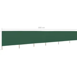 Hot FinePRICE Tuulensuojakangas 6 paneelilla 800x80 cm musta