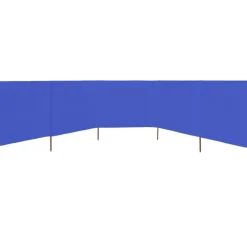 Outlet FinePRICE Tuulensuojakangas 5 paneelilla 600x80 cm taivaansininen