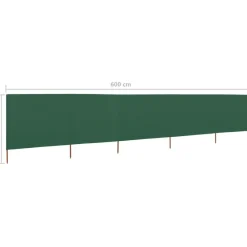 Outlet FinePRICE Tuulensuojakangas 5 paneelilla 600x80 cm taivaansininen