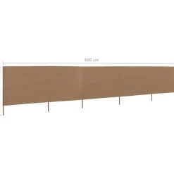 Outlet FinePRICE Tuulensuojakangas 5 paneelilla 600x80 cm taivaansininen