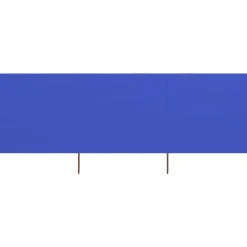 Discount FinePRICE Tuulensuojakangas 3 paneelilla 400x80 cm taivaansininen