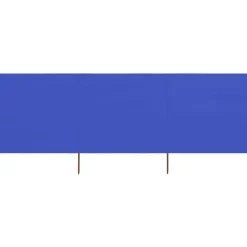 Discount FinePRICE Tuulensuojakangas 3 paneelilla 400x80 cm taivaansininen