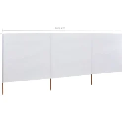 Discount FinePRICE Tuulensuojakangas 3 paneelilla 400x80 cm taivaansininen