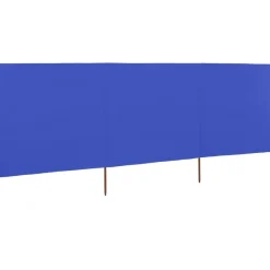 Discount FinePRICE Tuulensuojakangas 3 paneelilla 400x80 cm taivaansininen