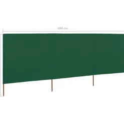 Discount FinePRICE Tuulensuojakangas 3 paneelilla 400x80 cm taivaansininen