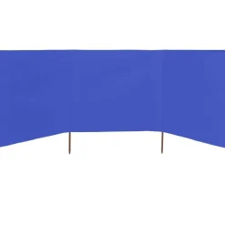 Discount FinePRICE Tuulensuojakangas 3 paneelilla 400x80 cm taivaansininen