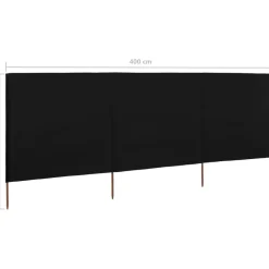 Discount FinePRICE Tuulensuojakangas 3 paneelilla 400x80 cm taivaansininen