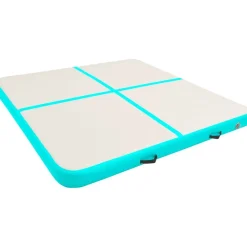 Hot FinePRICE Täytettävä voimistelumatto pumpulla 200x200x20 cm PVC vihreä