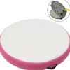 Hot FinePRICE Täytettävä voimistelumatto pumpulla 100x100x10 cm PVC pinkki