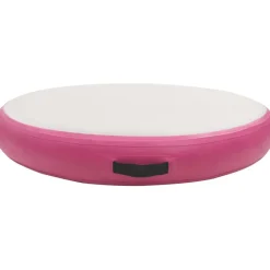 Hot FinePRICE Täytettävä voimistelumatto pumpulla 100x100x10 cm PVC pinkki