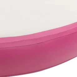 Hot FinePRICE Täytettävä voimistelumatto pumpulla 100x100x10 cm PVC pinkki