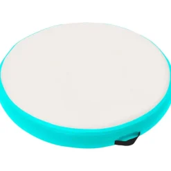 New FinePRICE Täytettävä voimistelumatto pumpulla 100x100x15 cm PVC vihreä