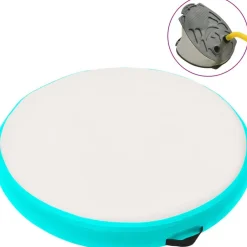 Online FinePRICE Täytettävä voimistelumatto pumpulla 100x100x20 cm PVC vihreä