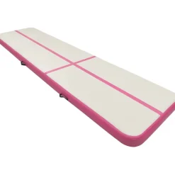Outlet FinePRICE Täytettävä voimistelumatto pumpulla 800x100x20 cm PVC pinkki