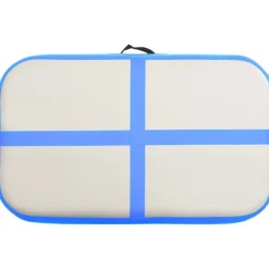 Clearance FinePRICE Täytettävä voimistelumatto pumpulla 60x100x10 cm PVC sininen