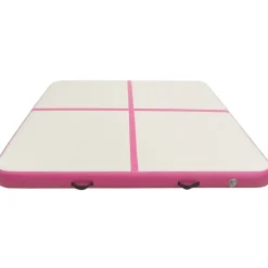 Clearance FinePRICE Täytettävä voimistelumatto pumpulla 200x200x10 cm PVC pinkki