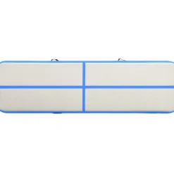 Online FinePRICE Täytettävä voimistelumatto pumpulla 800x100x20cm PVC sininen