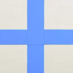 Online FinePRICE Täytettävä voimistelumatto pumpulla 800x100x20cm PVC sininen