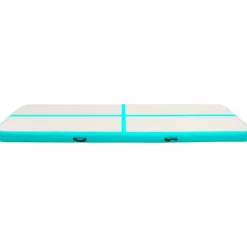 Outlet FinePRICE Täytettävä voimistelumatto pumpulla 500x100x15 cm PVC vihreä