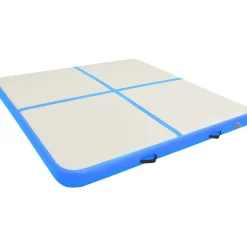 Online FinePRICE Täytettävä voimistelumatto pumpulla 200x200x10cm PVC sininen