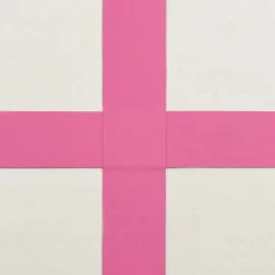 Online FinePRICE Täytettävä voimistelumatto pumpulla 500x100x15 cm PVC pinkki