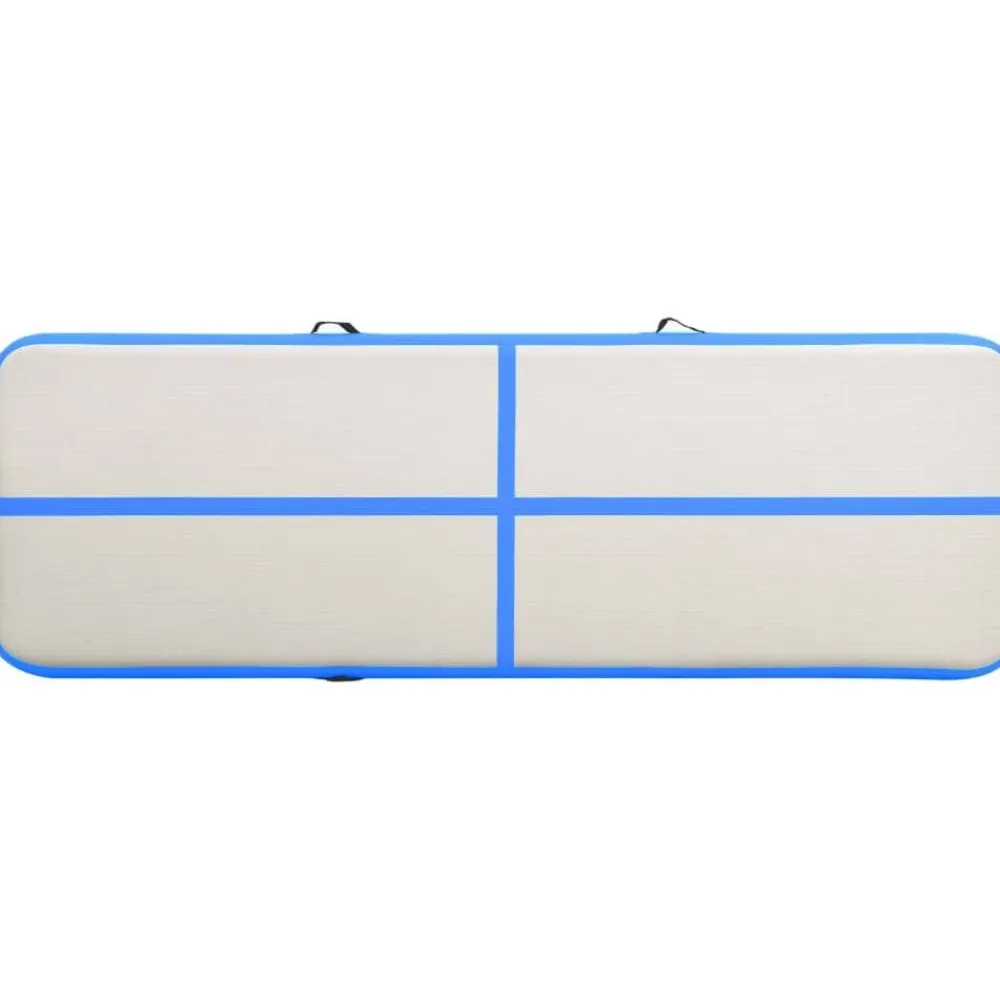 Outlet FinePRICE Täytettävä voimistelumatto pumpulla 500x100x15cm PVC sininen
