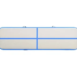 Clearance FinePRICE Täytettävä voimistelumatto pumpulla 600x100x15cm PVC sininen