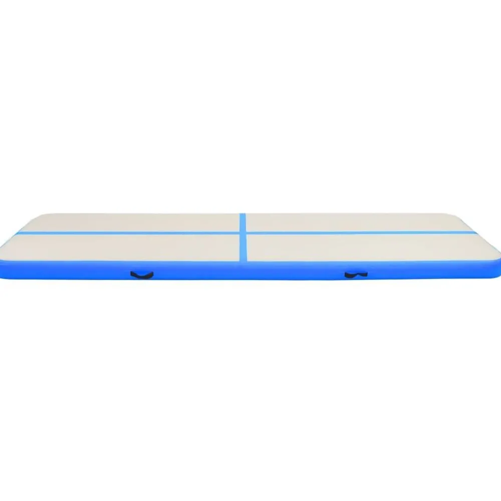 Best FinePRICE Täytettävä voimistelumatto pumpulla 700x100x15cm PVC sininen