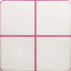 New FinePRICE Täytettävä voimistelumatto pumpulla 200x200x15 cm PVC pinkki