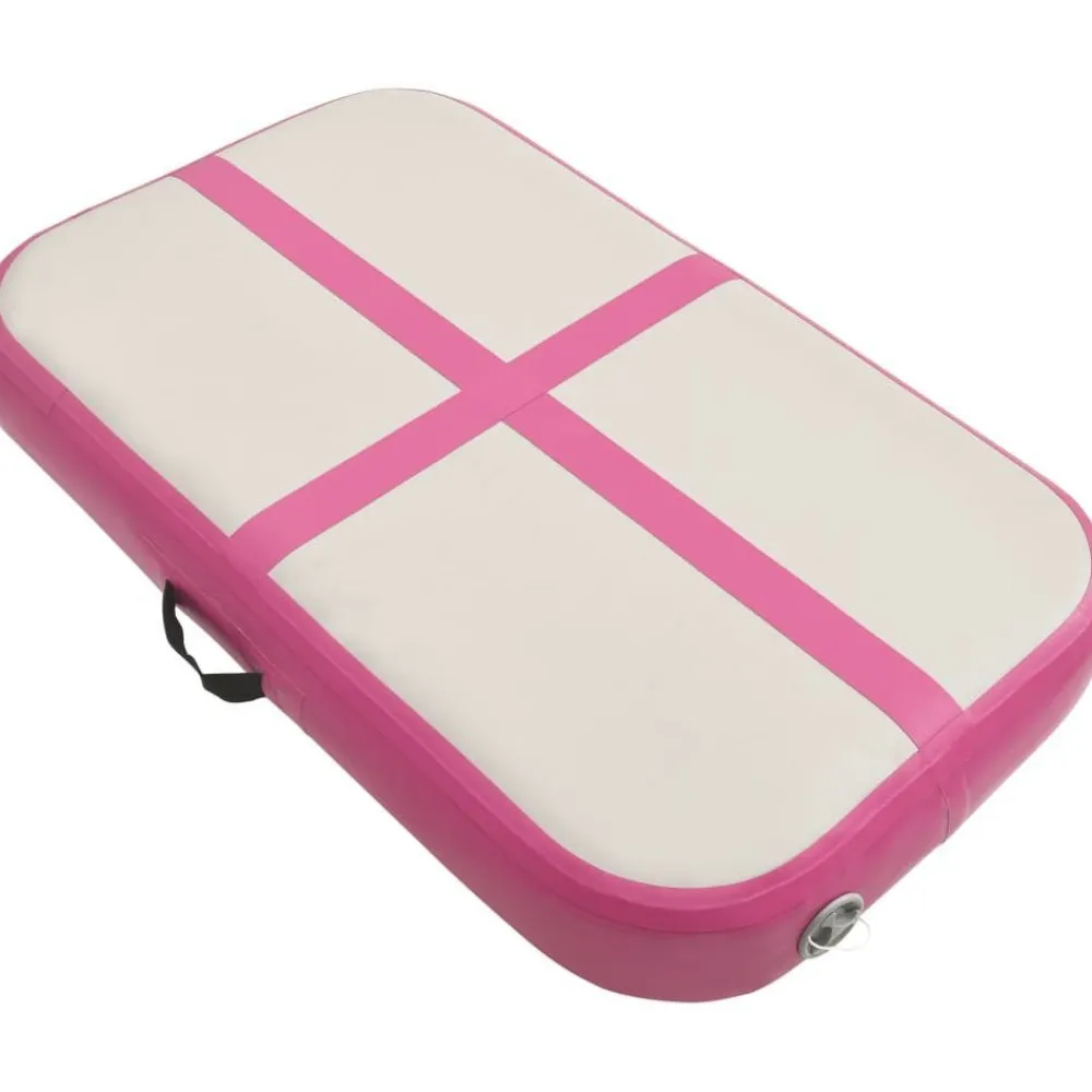 Clearance FinePRICE Täytettävä voimistelumatto pumpulla 60x100x20 cm PVC pinkki