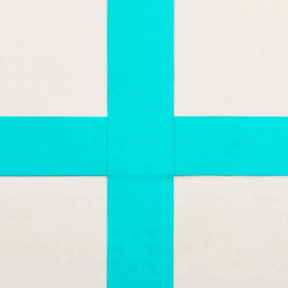 Best FinePRICE Täytettävä voimistelumatto pumpulla 700x100x20 cm PVC vihreä