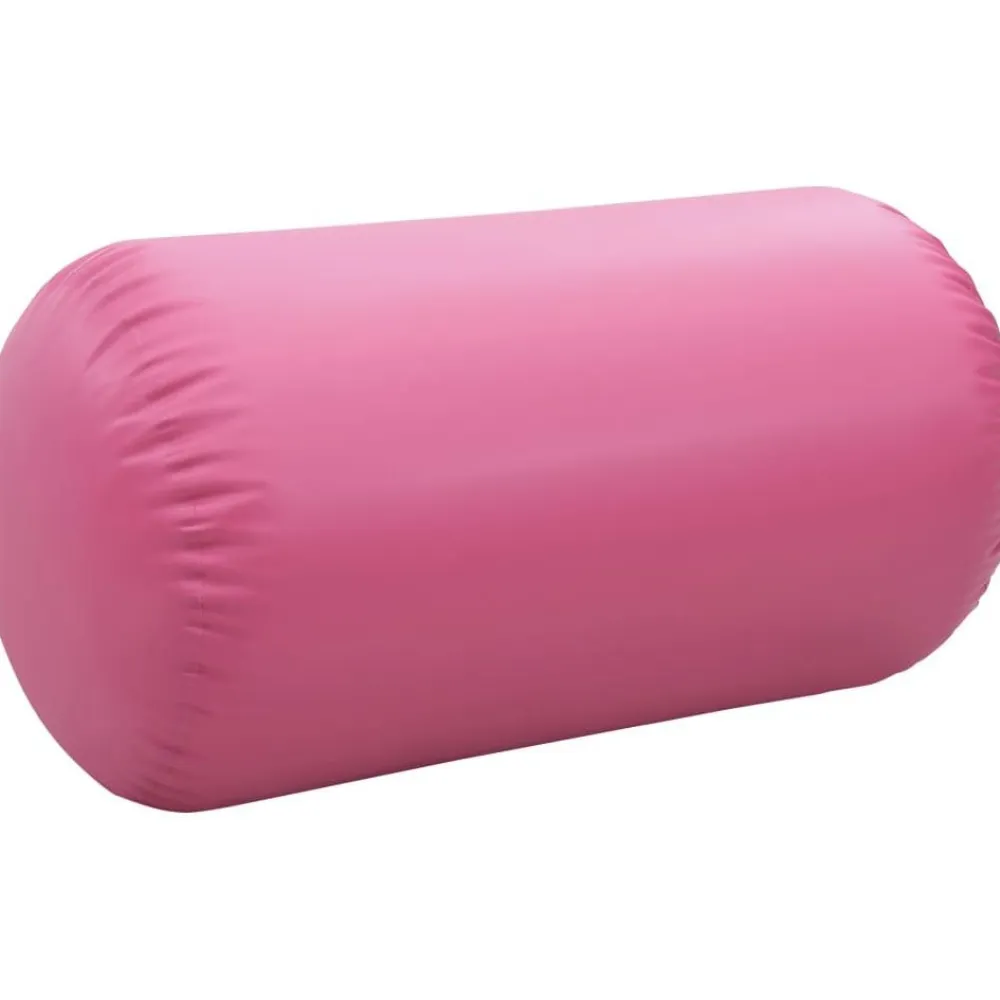 Online FinePRICE Täytettävä voimistelurulla pumpulla 120x90 cm PVC pinkki