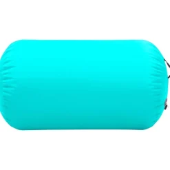 Best FinePRICE Täytettävä voimistelurulla pumpulla 100x60 cm PVC vihreä