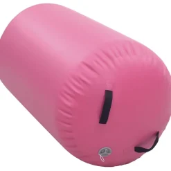 Clearance FinePRICE Täytettävä voimistelurulla pumpulla 100x60 cm PVC pinkki