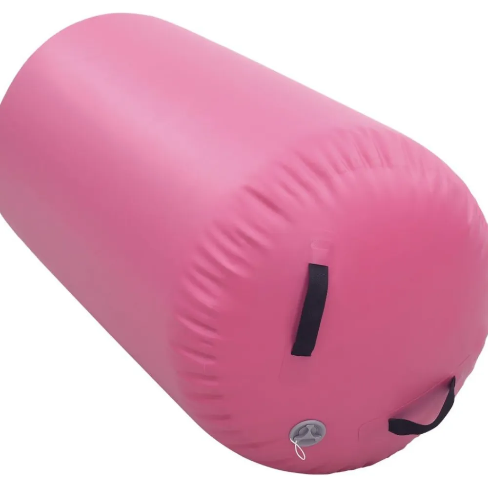 Discount FinePRICE Täytettävä voimistelurulla pumpulla 120x75 cm PVC pinkki