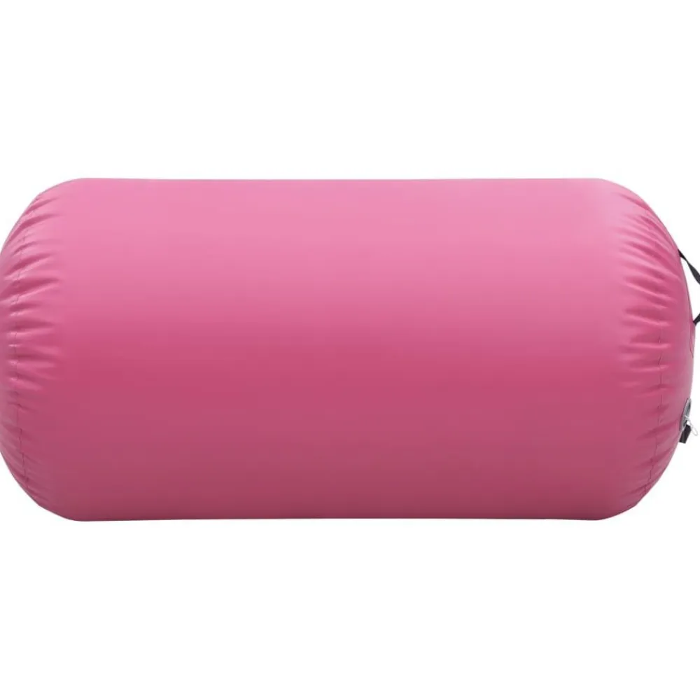 Discount FinePRICE Täytettävä voimistelurulla pumpulla 120x75 cm PVC pinkki