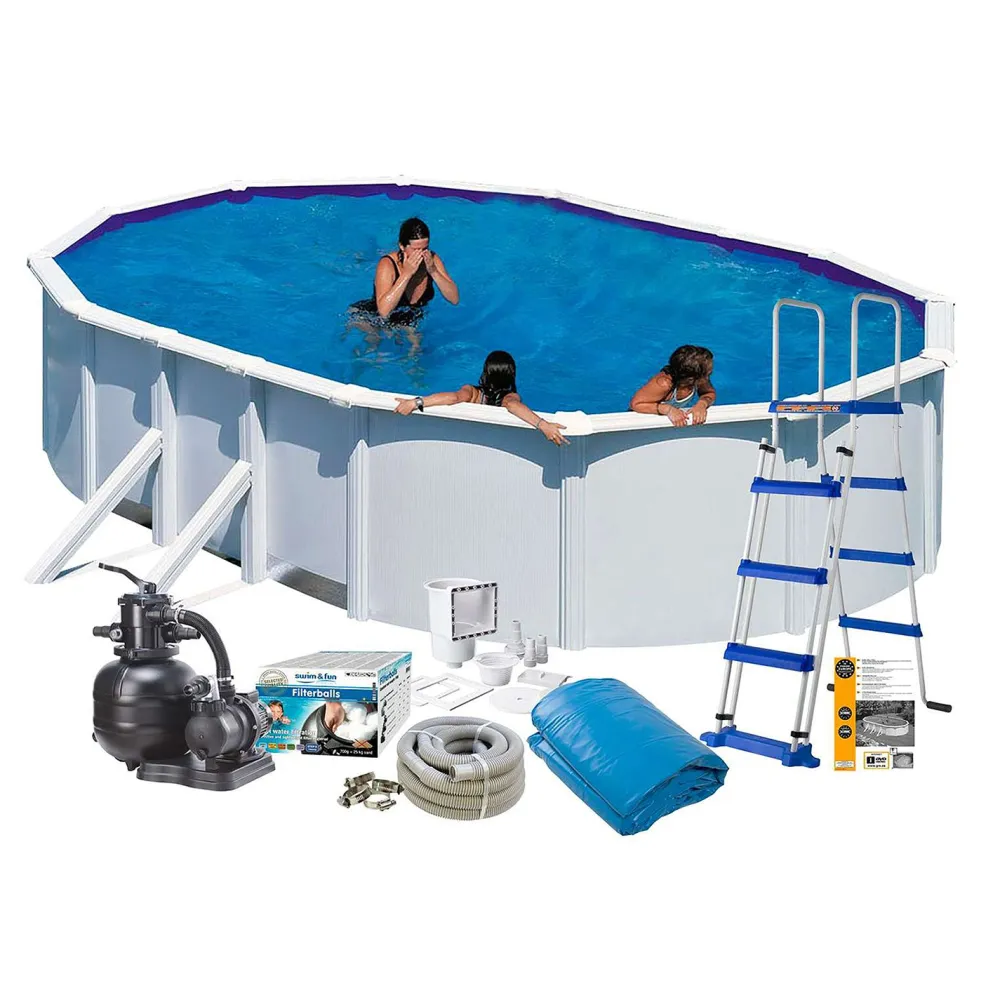 Online Swim & Fun Uima-allaspaketti Basic 120 610 x 375 cm valkoinen