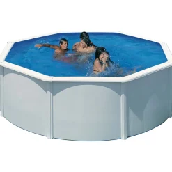 Swim & Fun Uima-allaspaketti Basic 120 pyöreä Ø350 cm valkoinen