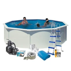 Online Swim & Fun Uima-allaspaketti 120 pyöreä Ø460 cm valkoinen