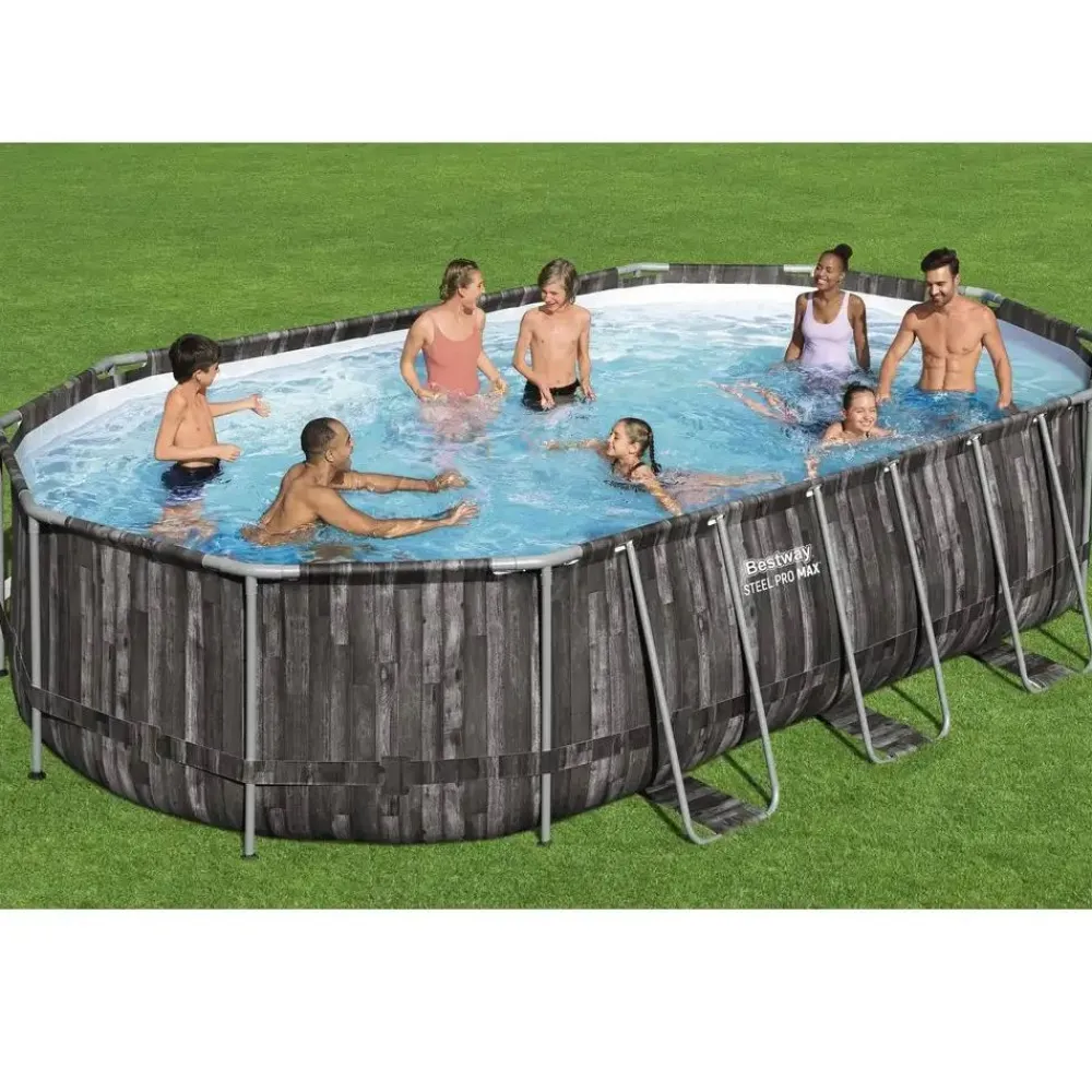 Clearance Bestway Uima-allassetti Steel Pro MAX, 610x366x122cm, ovaali