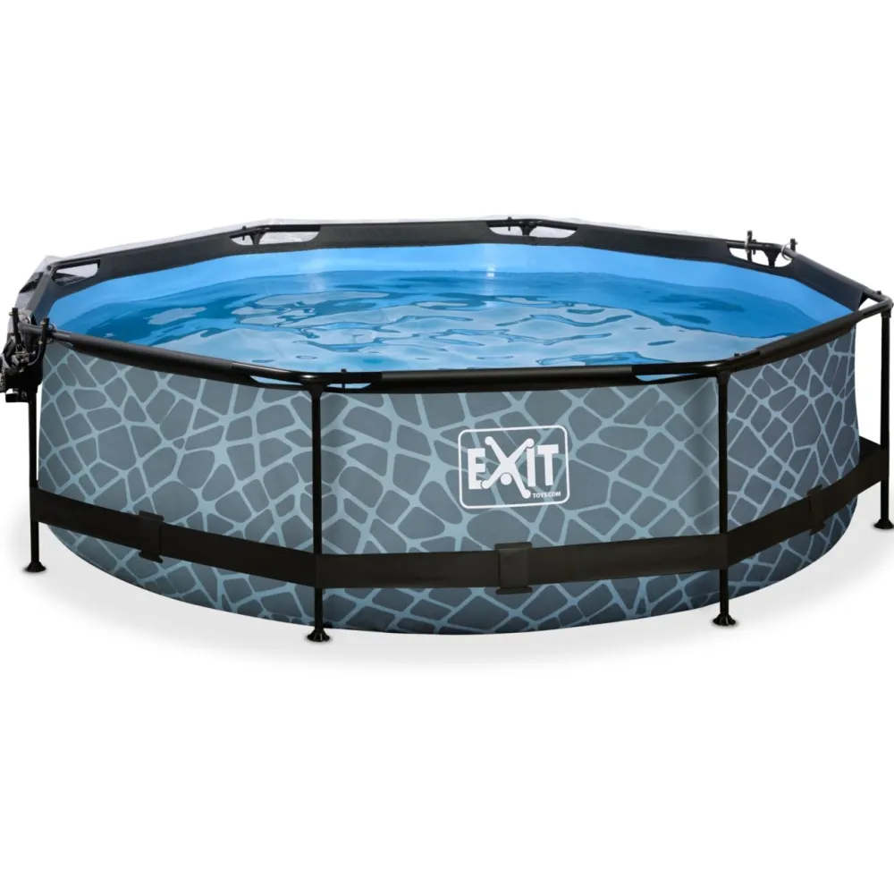 New Exit Uima-allassetti Stone Grey ø244cm 12V harmaa sis. kupu