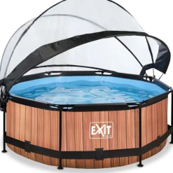 New Exit Uima-allassetti Timber 12v pyöreä puukuvio sis. kupu eri kokoja