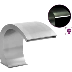 FinePRICE Uima-altaan led-suihkulähde ruostumaton teräs 30x60x45 cm