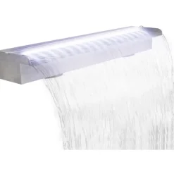 FinePRICE Uima-altaan suihkulähde led:llä ruostumaton teräs 90cm