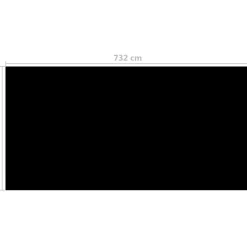 Best FinePRICE Uima-altaan suoja musta 732x366 cm pe