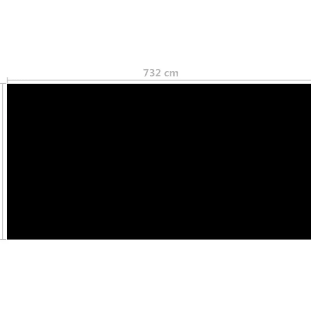 Best FinePRICE Uima-altaan suoja musta 732x366 cm pe