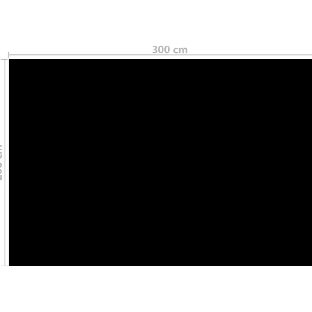 New FinePRICE Uima-altaan suoja musta 300x200 cm pe